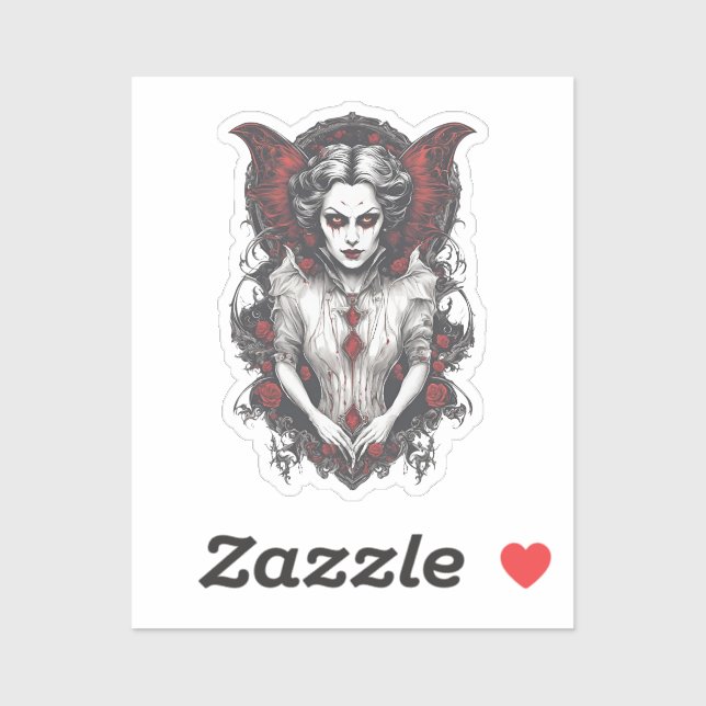 Pegatina Halloween 13 vampiros, horror, vampiro aterrador,  (Hoja)