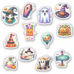 Pegatina Halloween Adorablemente Cute