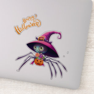 Pegatina Halloween/araña/calabaza/otoño