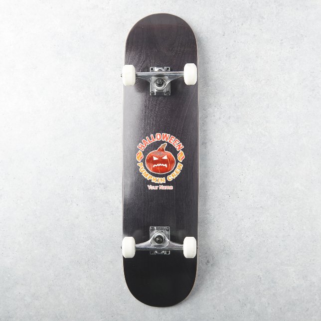 Pegatina Halloween Calabaza Cara de vestimenta retro Acción (Monopatín)