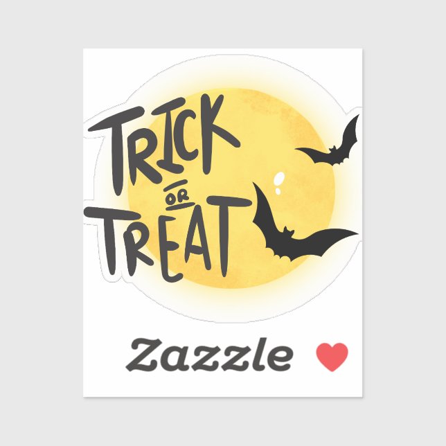 Pegatina Halloween con trucos (Hoja)