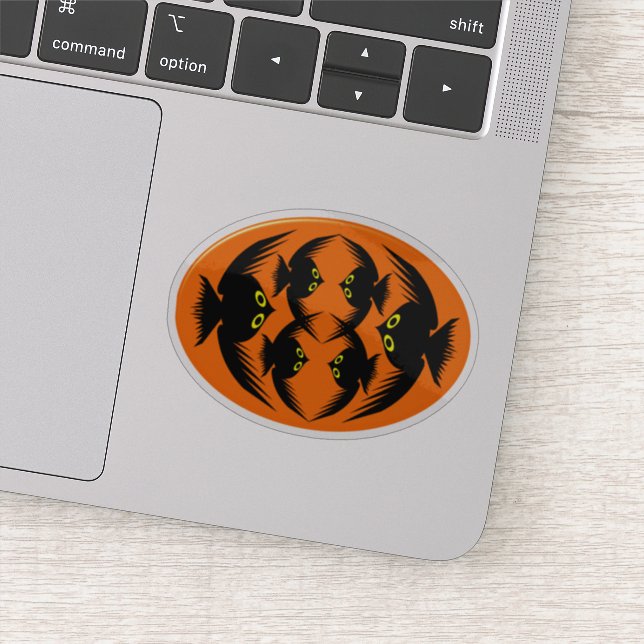 Pegatina Halloween Crows Shaped (Detalle)