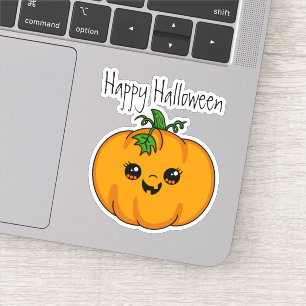 Pegatina Halloween de Calabaza Cuta Personalizada