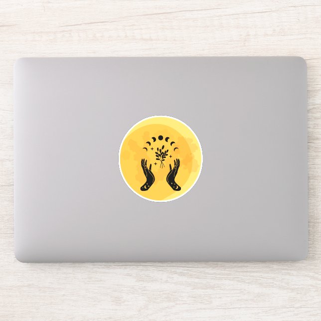 Pegatina Halloween de Fortune Teller Hand Moon (Ordenador)