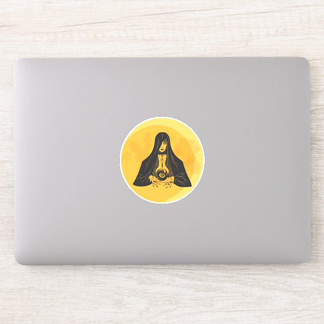 Pegatina Halloween de Fortune Teller Moon (Ordenador)