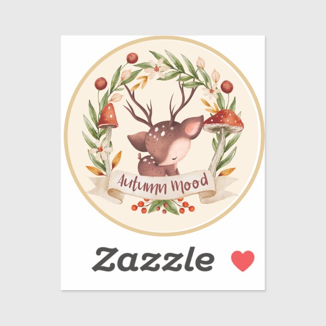 Pegatina Halloween de otoño (Hoja)