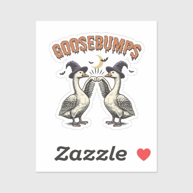 Pegatina Halloween divertida (Hoja)