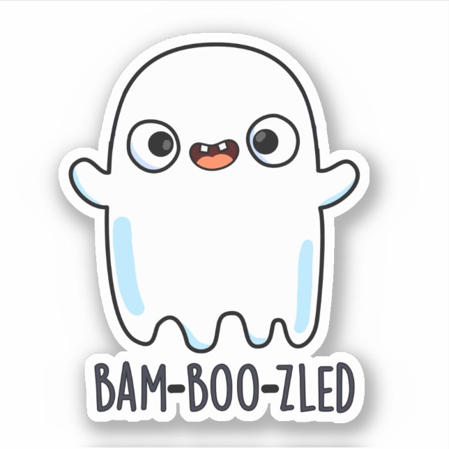 Pegatina Halloween festivo y lleno de bam-boo-zled (Anverso)