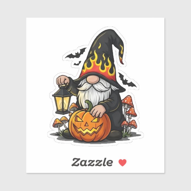 Pegatina Halloween Gnome Sticker (Hoja)