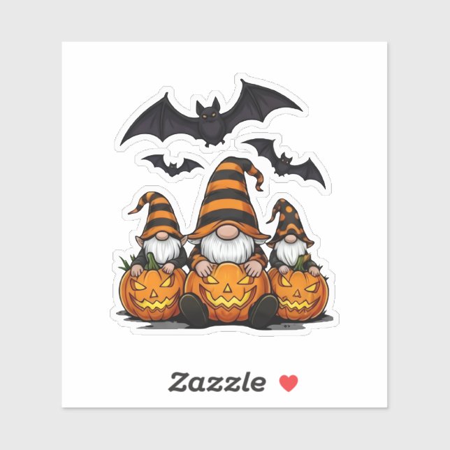 Pegatina Halloween Gnome Sticker (Hoja)