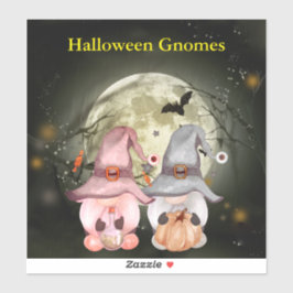 Pegatina Halloween Gnomes Full Moon Vinyl