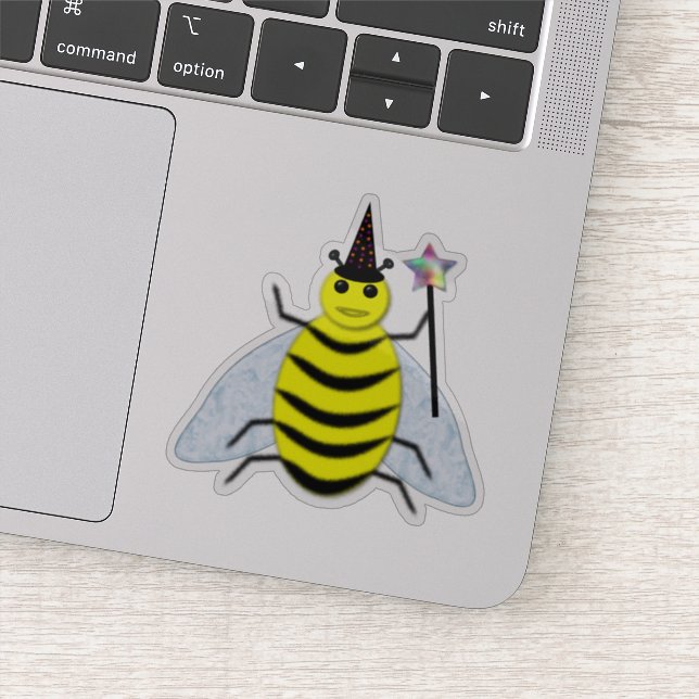 Pegatina Halloween Magic Bee Witch (Detalle)