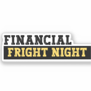 Pegatina Halloween - Noche financiera de escarnio