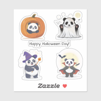 Pegatina Halloween Panda Collection