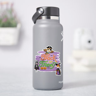 Pegatina Halloween Personalizado engaña o trata a animales 