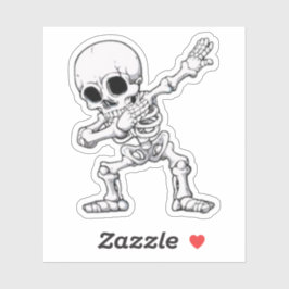 Pegatina Halloween Skeleton Dabbing