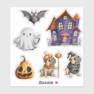 Pegatina Halloween Town atormentó a los Bulldoges