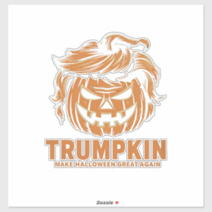 Pegatina Halloween Trumpkin Haz que Halloween sea grande ot