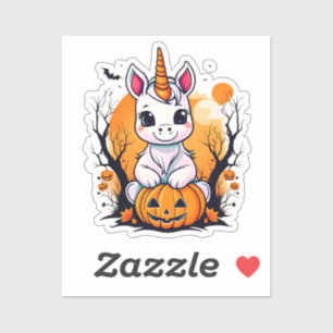 Pegatina Halloween Unicorn