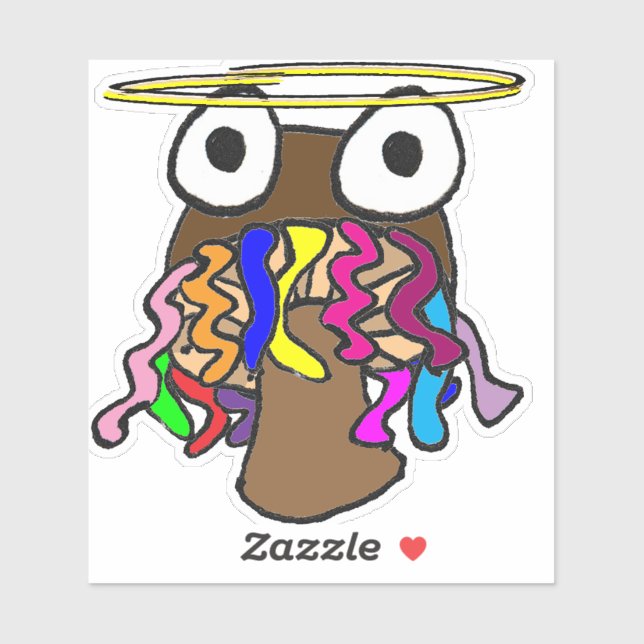 Pegatina Halo Dreadlocks Mushroom (Hoja)