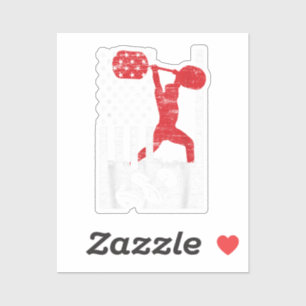 Pegatina Halterofilia olímpica estadounidense