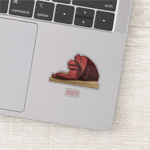 Pegatina Ham personalizado ilustracion