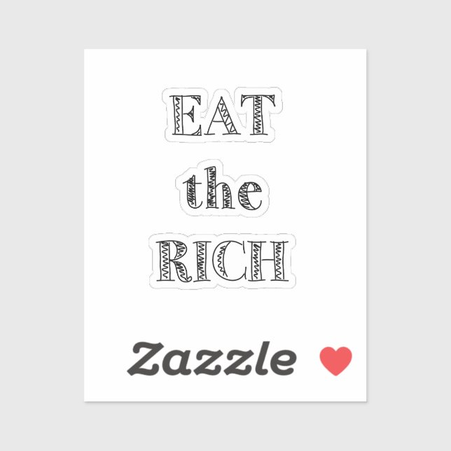 Pegatina hambriento (Hoja)