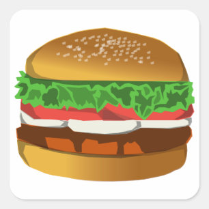 Pegatina Hamburger