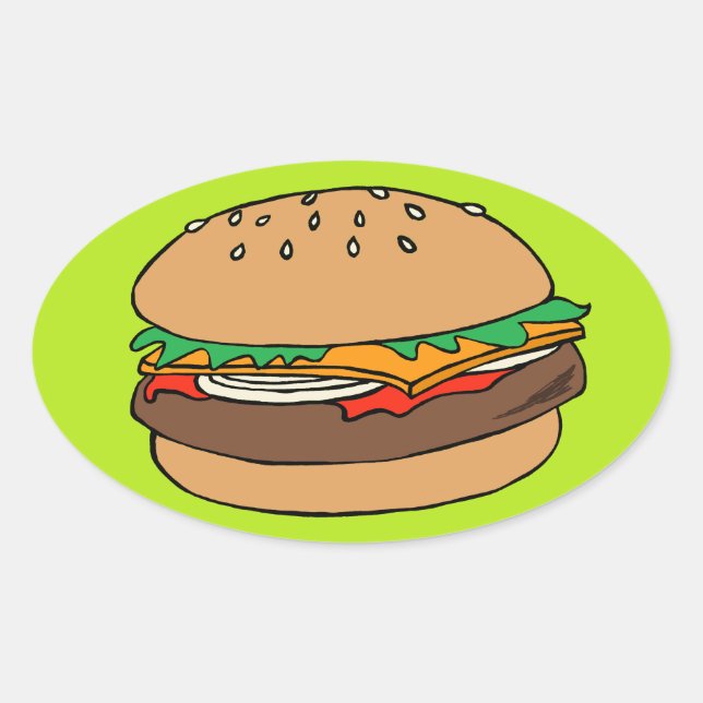 Pegatina Hamburger (Anverso)