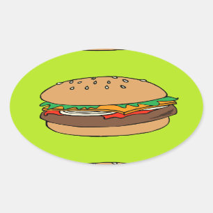 Pegatina Hamburger