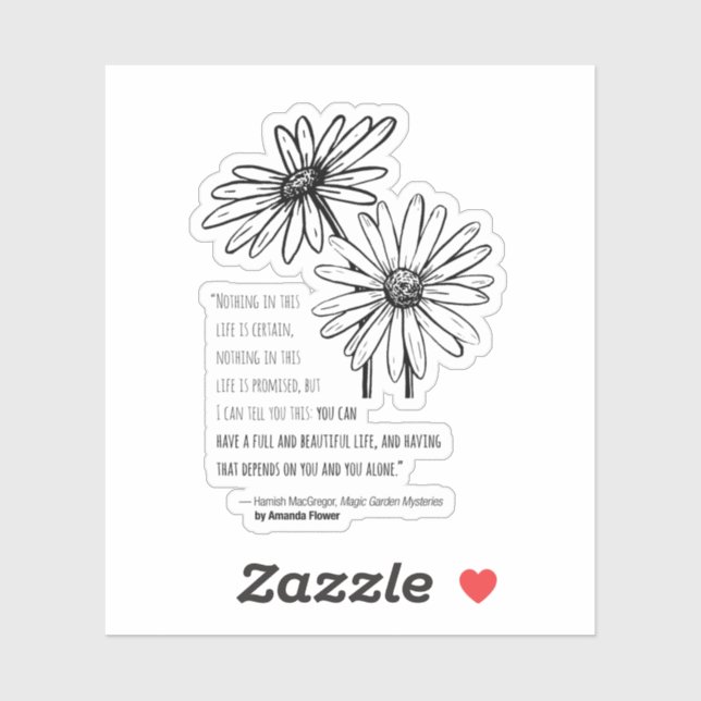 Pegatina Hamish MacGregor Daisy Vinyl (Hoja)