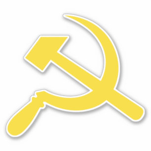 Pegatina Hammer & Sickle (Amarillo)