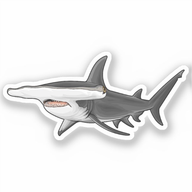 Pegatina Hammerhead Shark (Anverso)