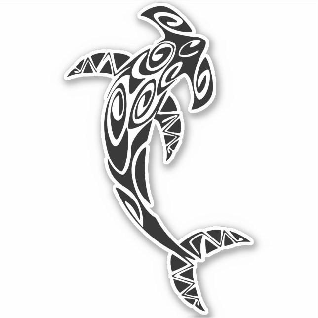 Pegatina Hammerhead Shark (Anverso)