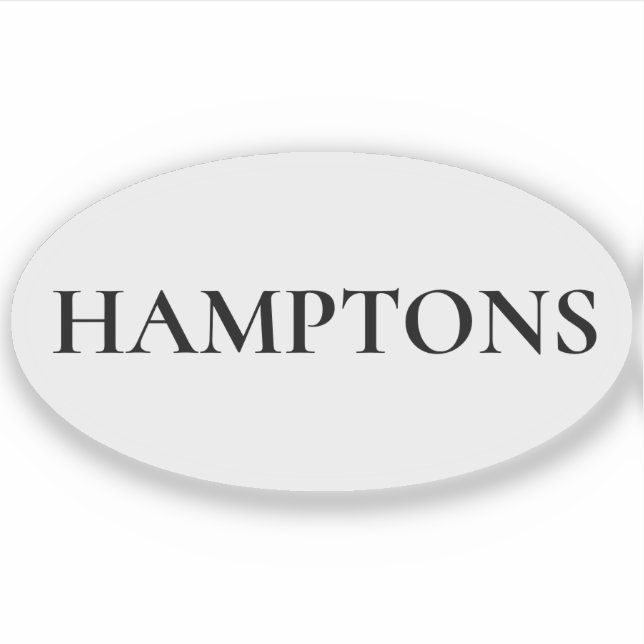 Pegatina Hamptons Preppy Coastal Custom-Cut Vinyl Sticker (Anverso)