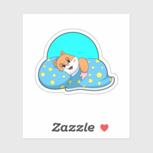Pegatina Hámster por dormir con manta.PNG