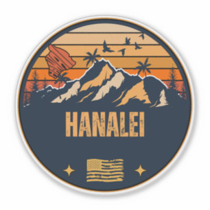 Pegatina Hanalei, Hawái