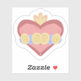 Pegatina Hand-drawn Immaculate Heart of Mary Sticker