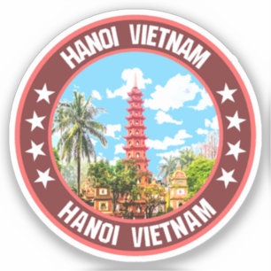 Pegatina Hanoi Vietnam