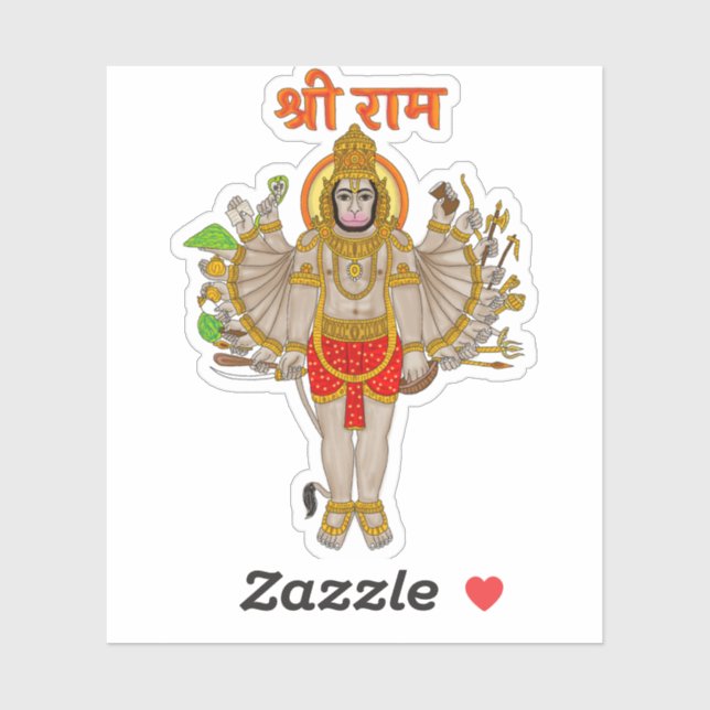Pegatina Hanuman Sticker (Hoja)