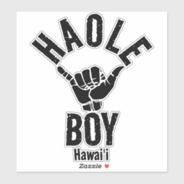 PEGATINA HAOLE BOY SHAKA HAWAII