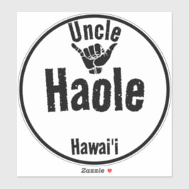 PEGATINA HAOLE UNCLE SHAKA HAWAII