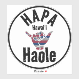 Pegatina HAPA HOLE TRIBAL HI Flag SHAKA HAWAII