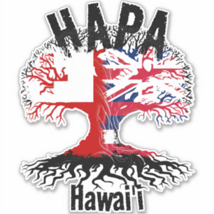 PEGATINA HAPA TONGA HAWAII