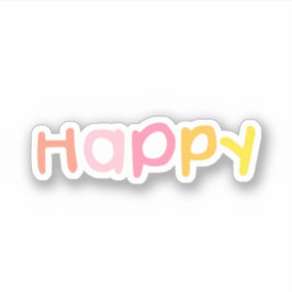 Pegatina HaPpY