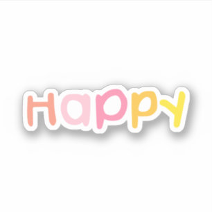 Pegatina HaPpY