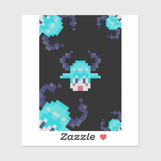 Pegatina Happy Bull (Hoja)