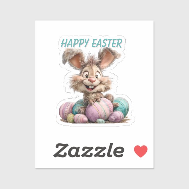 Pegatina Happy Easter Bunny Sticker (Hoja)