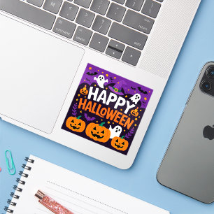 Pegatina Happy halloween ghost