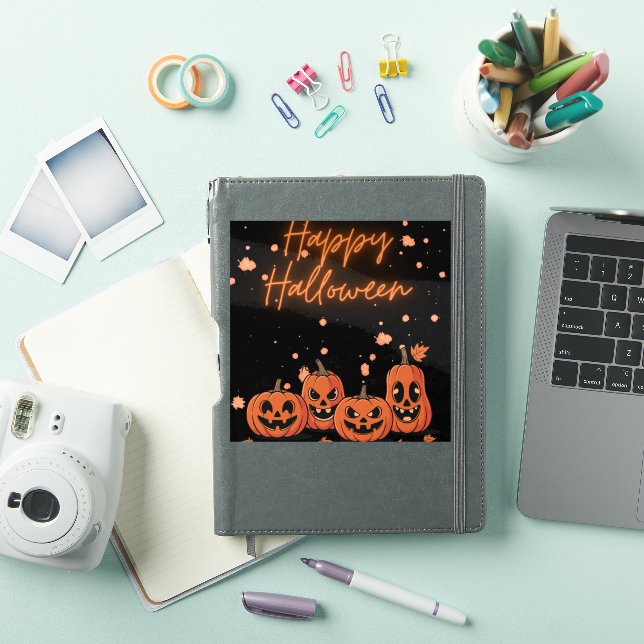 Pegatina Happy Halloween Postcard (Funda para iPad)